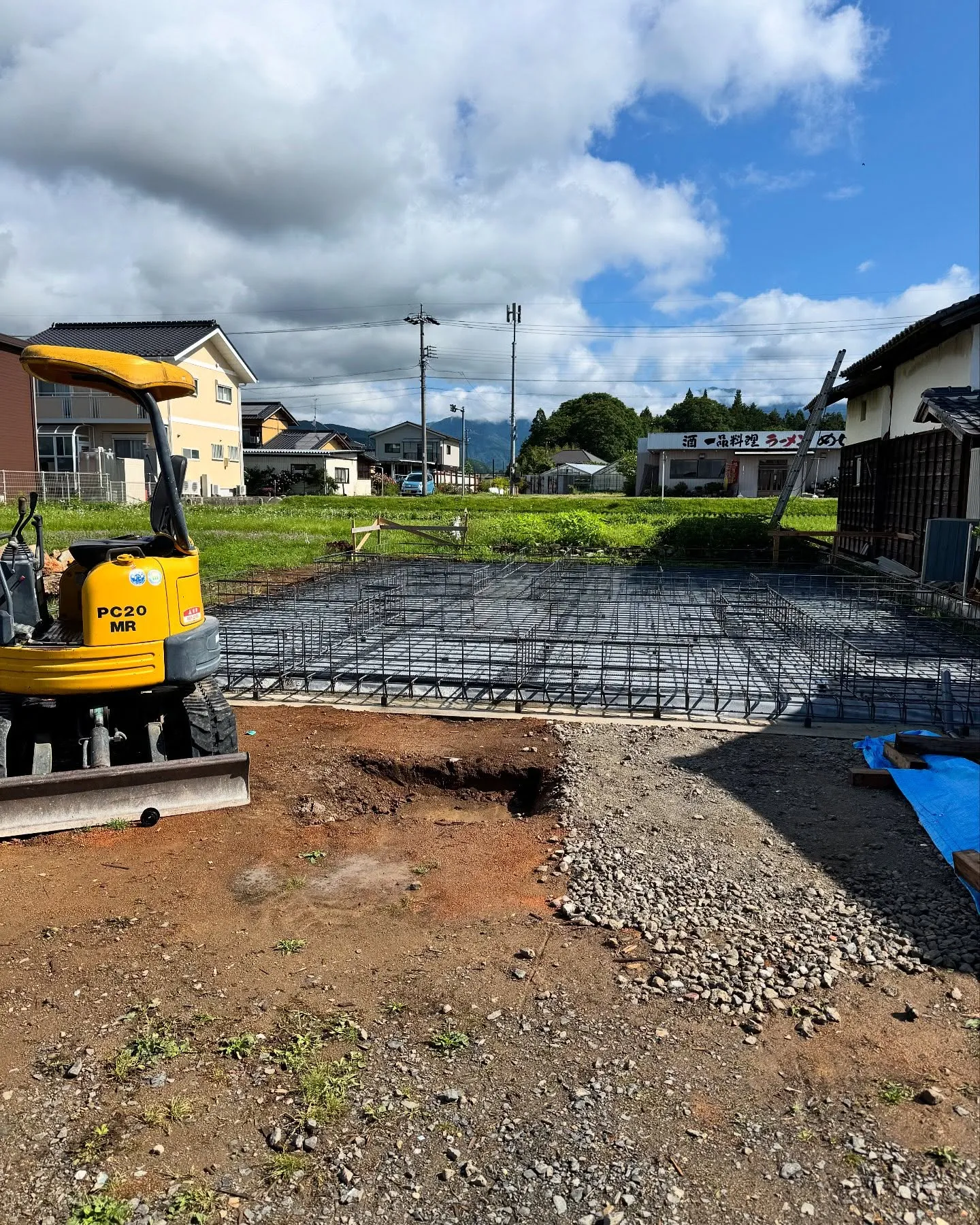 基礎工事も中盤です。